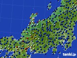北陸地方のアメダス実況(日照時間)(2024年10月28日)
