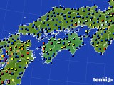 2024年10月28日の四国地方のアメダス(日照時間)
