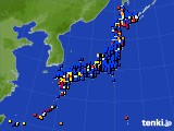 2024年10月28日のアメダス(日照時間)