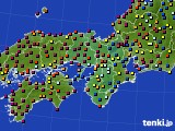 2024年10月30日の近畿地方のアメダス(日照時間)