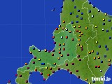 2024年10月30日の道央のアメダス(日照時間)