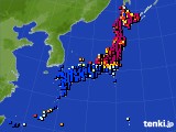 2024年10月31日のアメダス(日照時間)