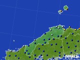 島根県のアメダス実況(日照時間)(2024年10月31日)