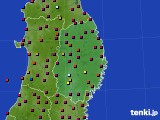 岩手県のアメダス実況(日照時間)(2024年10月31日)