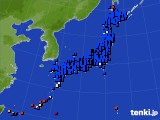 2024年11月01日のアメダス(日照時間)