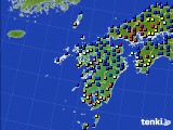 2024年11月02日の九州地方のアメダス(日照時間)