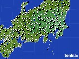 関東・甲信地方のアメダス実況(風向・風速)(2024年11月02日)