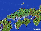 2024年11月04日の中国地方のアメダス(日照時間)
