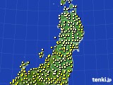 東北地方のアメダス実況(気温)(2024年11月04日)