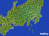 2024年11月04日の関東・甲信地方のアメダス(気温)