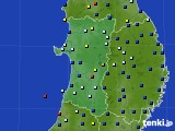 秋田県のアメダス実況(日照時間)(2024年11月05日)