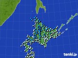 北海道地方のアメダス実況(気温)(2024年11月08日)