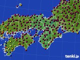 近畿地方のアメダス実況(日照時間)(2024年11月09日)