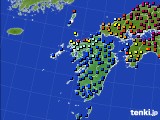 2024年11月09日の九州地方のアメダス(日照時間)