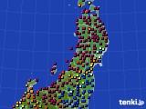東北地方のアメダス実況(日照時間)(2024年11月10日)