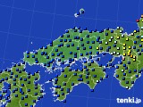 2024年11月10日の中国地方のアメダス(日照時間)