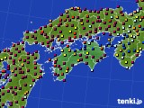 2024年11月12日の四国地方のアメダス(日照時間)