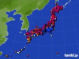 2024年11月14日のアメダス(日照時間)