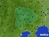 山梨県のアメダス実況(日照時間)(2024年11月14日)