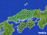 中国地方のアメダス実況(降水量)(2024年11月15日)
