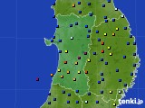秋田県のアメダス実況(日照時間)(2024年11月15日)