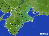 三重県のアメダス実況(降水量)(2024年11月16日)