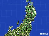 東北地方のアメダス実況(気温)(2024年11月16日)