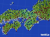 近畿地方のアメダス実況(日照時間)(2024年11月18日)