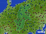 長野県のアメダス実況(日照時間)(2024年11月18日)