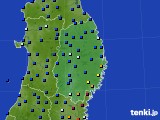 岩手県のアメダス実況(日照時間)(2024年11月18日)