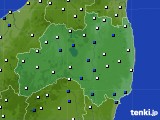 福島県のアメダス実況(風向・風速)(2024年11月18日)
