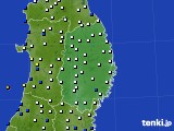 岩手県のアメダス実況(風向・風速)(2024年11月18日)