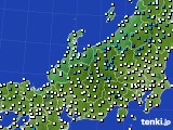 北陸地方のアメダス実況(気温)(2024年11月19日)