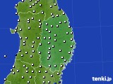 2024年11月19日の岩手県のアメダス(風向・風速)