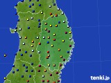 岩手県のアメダス実況(日照時間)(2024年11月23日)