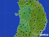 秋田県のアメダス実況(日照時間)(2024年11月23日)