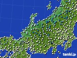 北陸地方のアメダス実況(気温)(2024年11月23日)