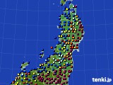 2024年11月24日の東北地方のアメダス(日照時間)