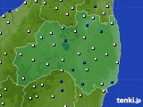 福島県のアメダス実況(風向・風速)(2024年11月24日)