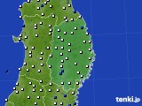 2024年11月24日の岩手県のアメダス(風向・風速)