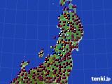 2024年11月25日の東北地方のアメダス(日照時間)