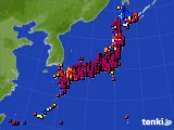 アメダス実況(日照時間)(2024年11月25日)
