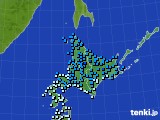 北海道地方のアメダス実況(気温)(2024年11月25日)