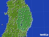 2024年11月25日の岩手県のアメダス(風向・風速)