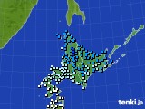 北海道地方のアメダス実況(気温)(2024年11月26日)