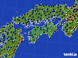 2024年11月27日の四国地方のアメダス(日照時間)