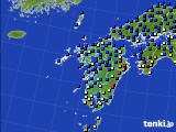 2024年11月27日の九州地方のアメダス(日照時間)