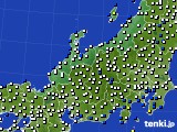 北陸地方のアメダス実況(風向・風速)(2024年11月27日)