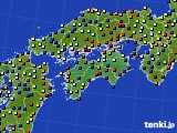 2024年11月28日の四国地方のアメダス(日照時間)