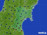 2024年11月28日の宮城県のアメダス(日照時間)